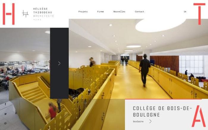 Htarchitecte website preview