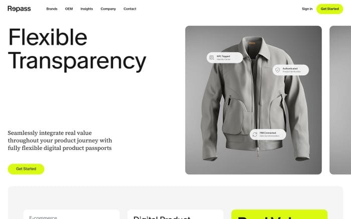 Repass website preview