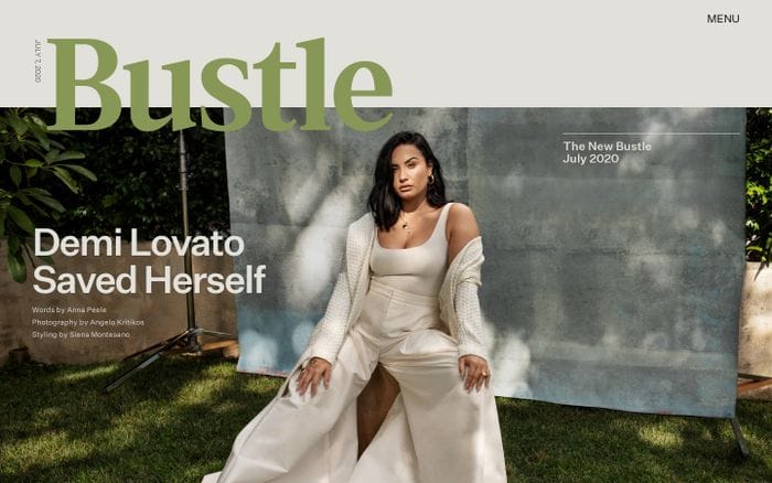 Bustle website preview