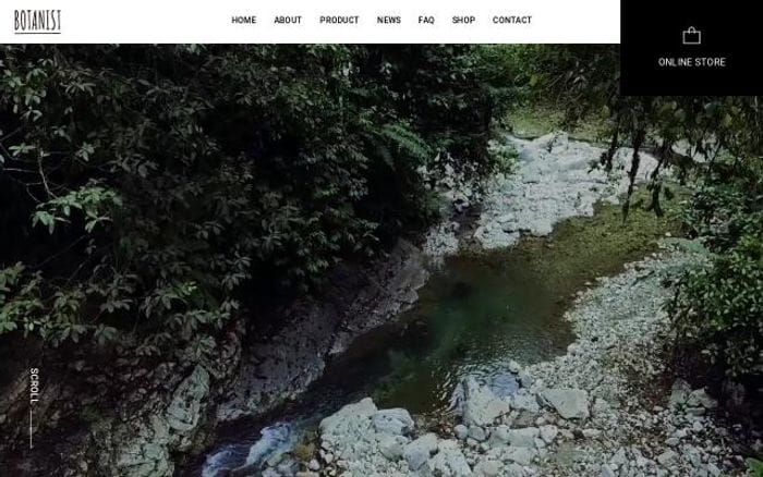 Botanistofficial website preview