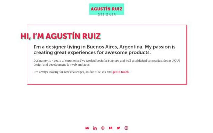 Agustinruiz website preview