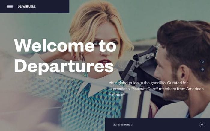 Departures-international website preview