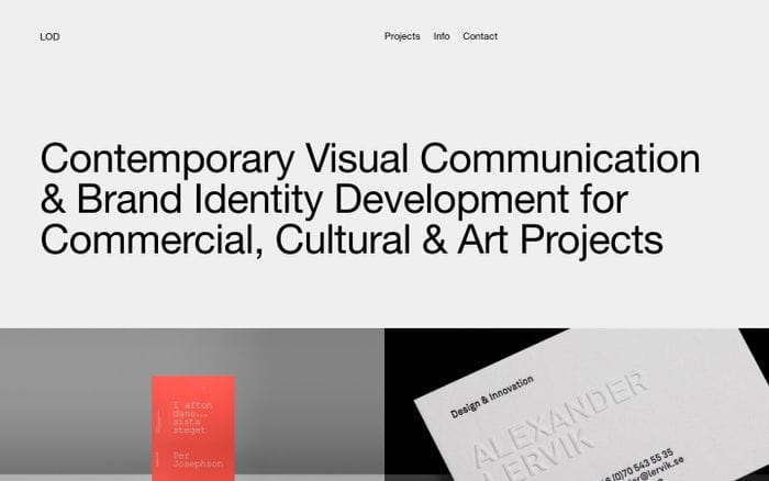 Projects website preview