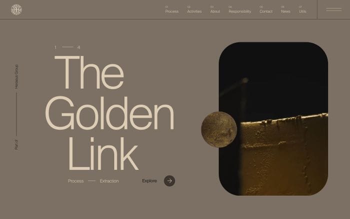 The Golden Link website preview