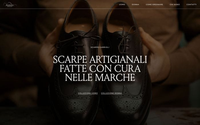 Scarpe Carrioli website preview