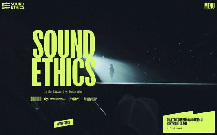 Sound Ethics website preview