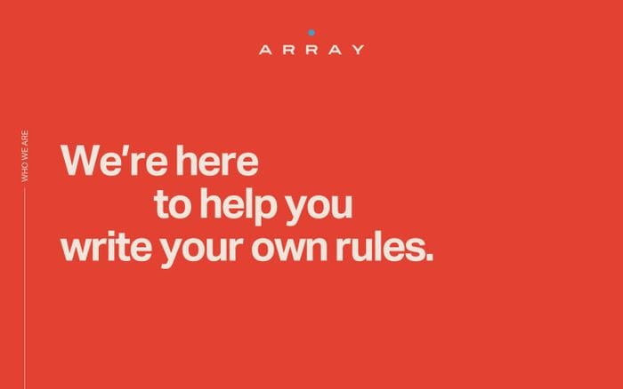 ARRAY website preview