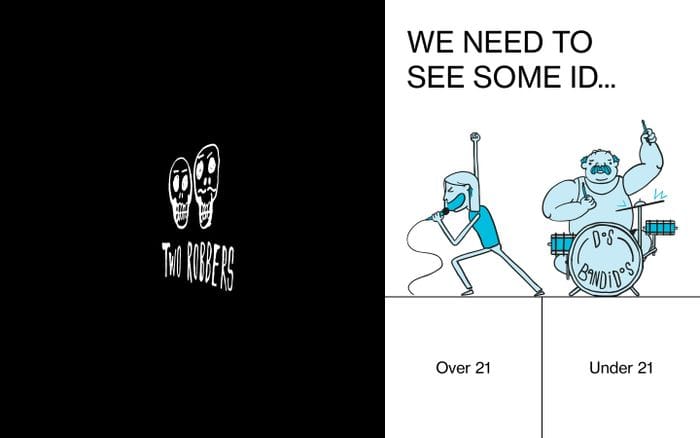 TWO ROBBERS website preview