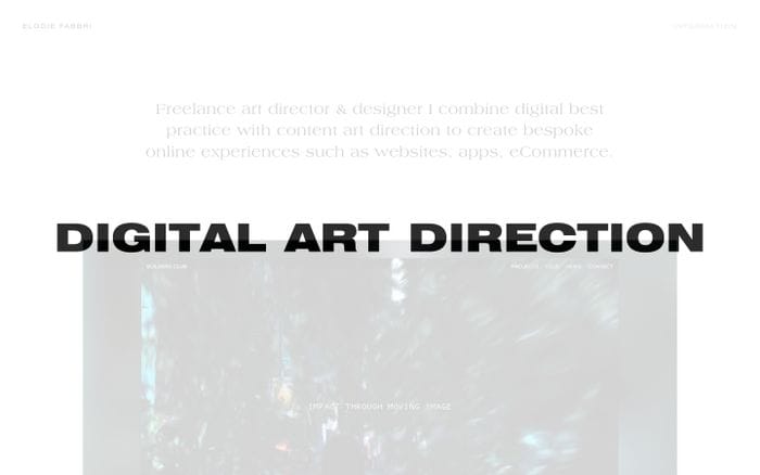 Elodie Fabbri website preview