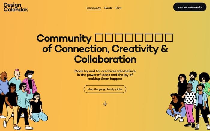 Design Calendar website preview