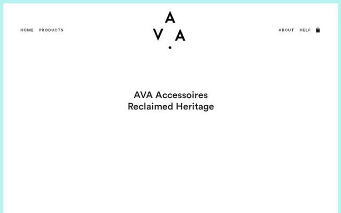 Ava-accessoires website preview
