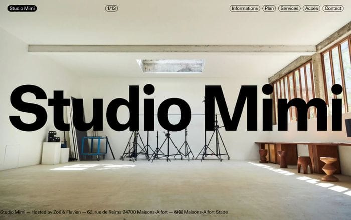 Studio Mimi website preview