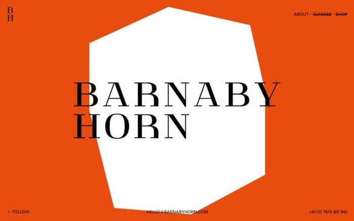 Barnabyhorn website preview