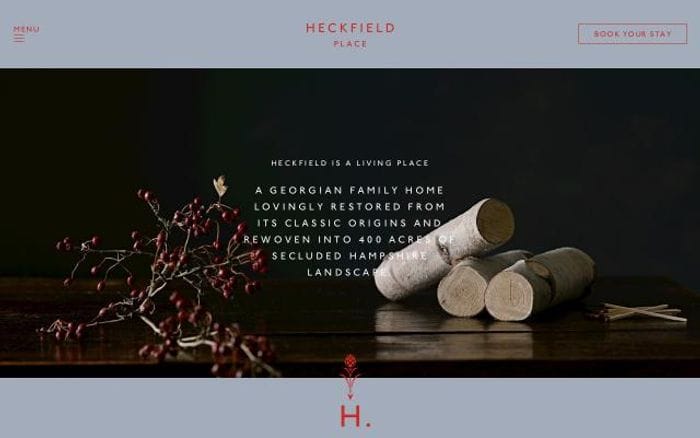 Heckfieldplace website preview