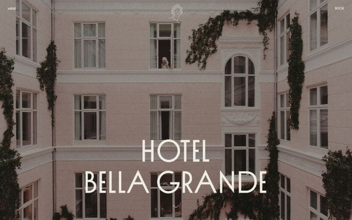 Hotel Bella grande website preview