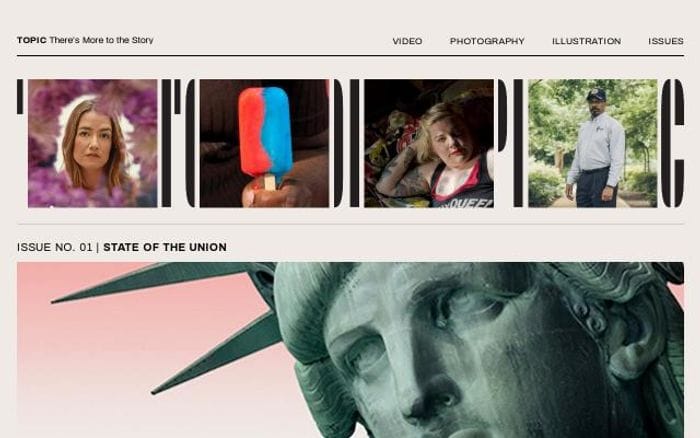 Topic website preview
