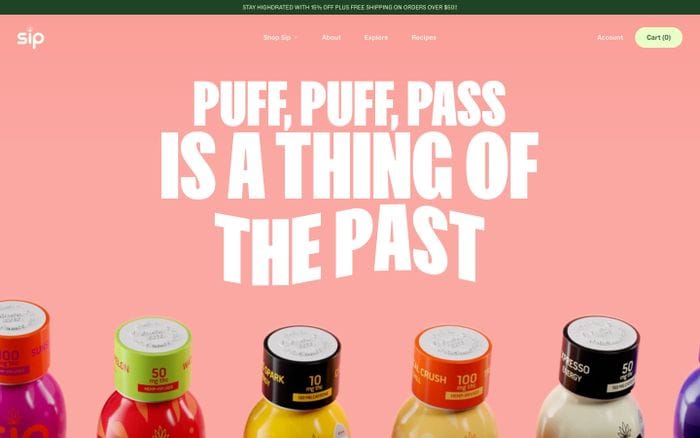 Sip Elixirs website preview