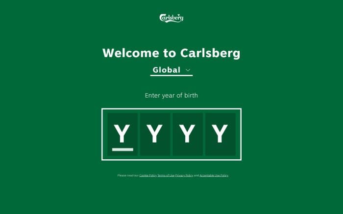 Carlsberg website preview