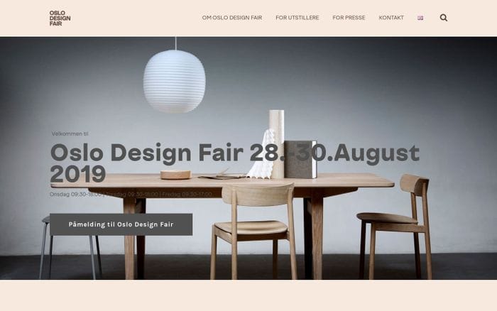 OSLO DESIGN FAIR - website preview
