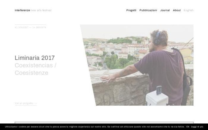 Interferenze website preview