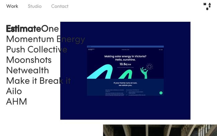 MASS / Design Studio website preview