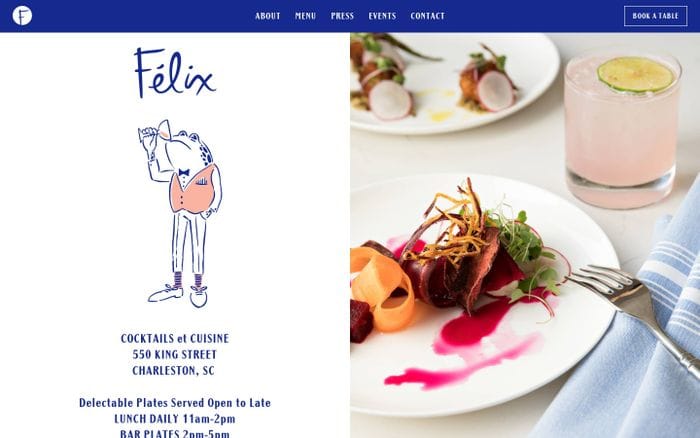 Felix | Charleston, SC  Felix | Charleston, SC website preview