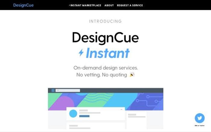 Designcue website preview