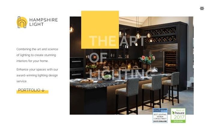 Hampshirelight website preview