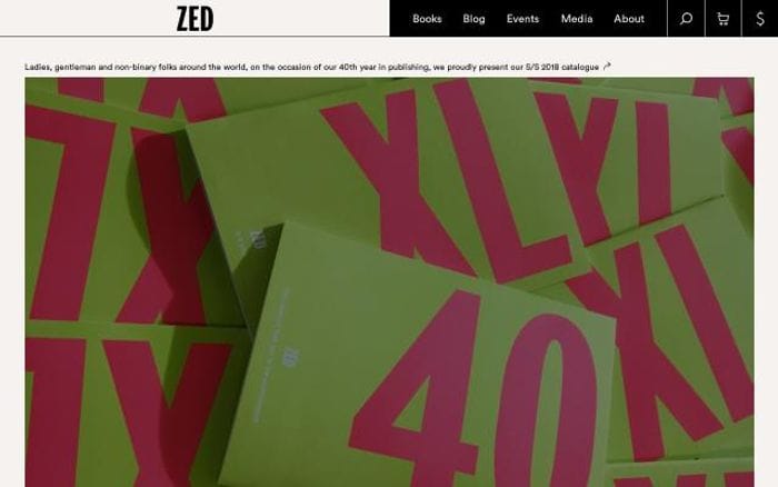 Zedbooks website preview