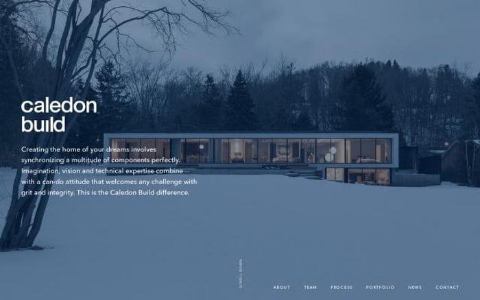 Caledonbuild website preview