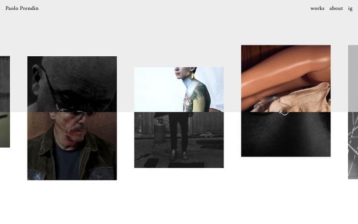 Paolo Prendin website preview