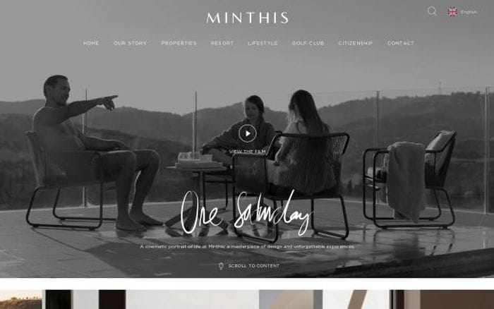 Minthisresort website preview