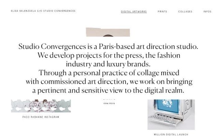 Studioconvergences website preview