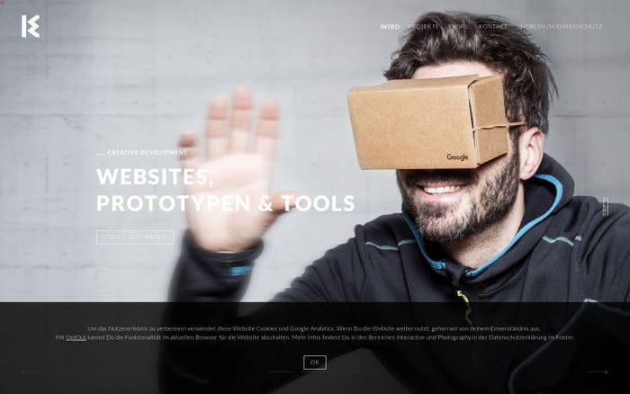 Kay Wiegand - Portfolio website preview