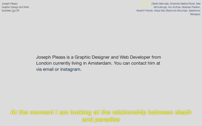 Josephpleass website preview