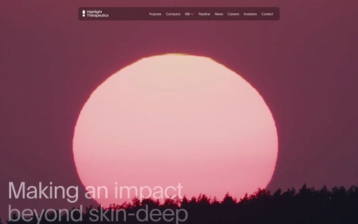 Highlight Therapeutics website preview