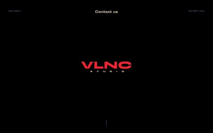 vlnc studio website preview