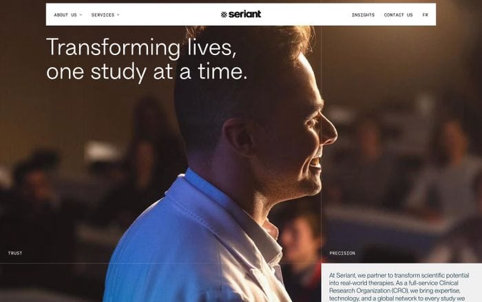 Seriant website preview