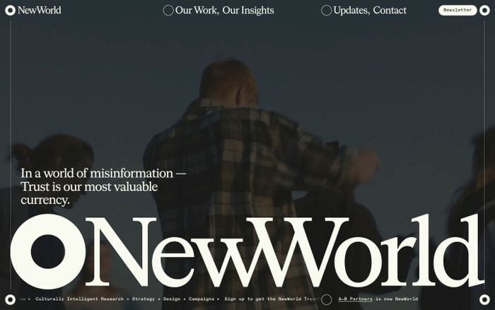 NewWorld website preview