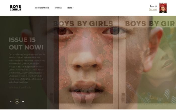Boys By Girls website preview