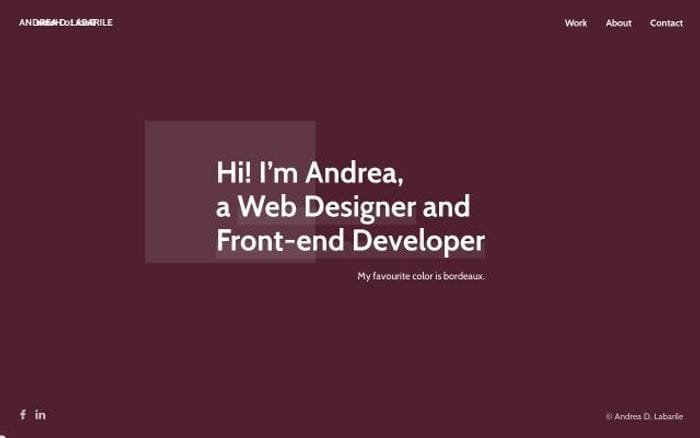 Andreadlabarile website preview