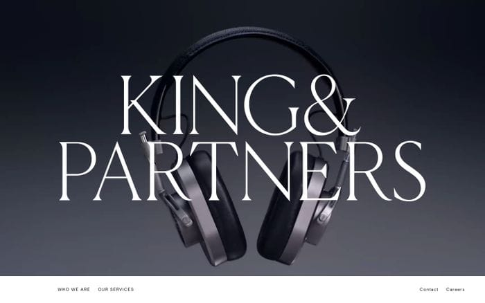 King & Partners website preview