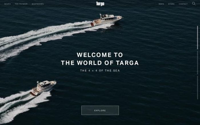 Targa website preview