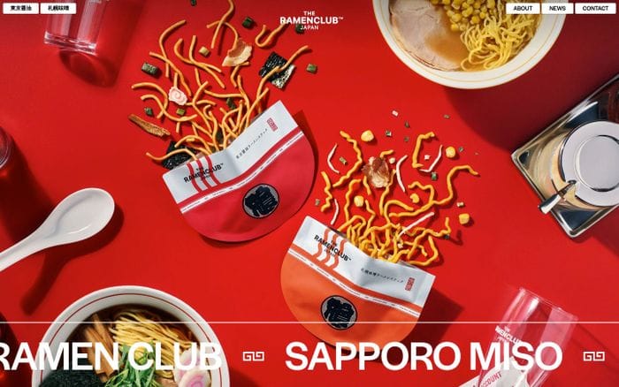 Ramen club website preview