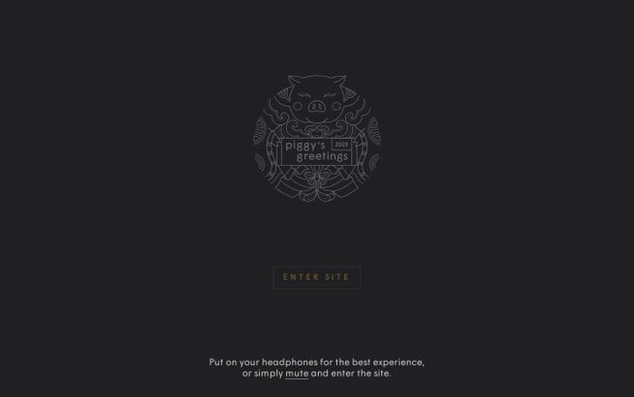 Piggy's Greeting 2019 - Happy Lunar New Year website preview