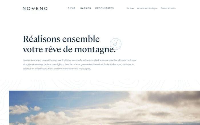 Noveno | Immobilier à la montagne website preview