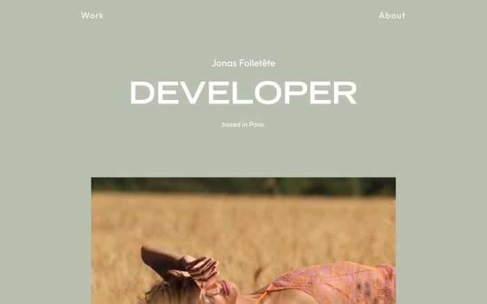 Jonas Folletête website preview