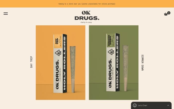 Ok Drugs website preview