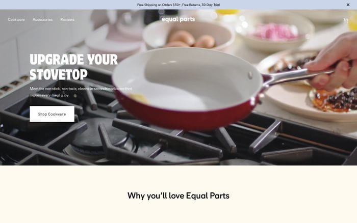 Equal Parts website preview