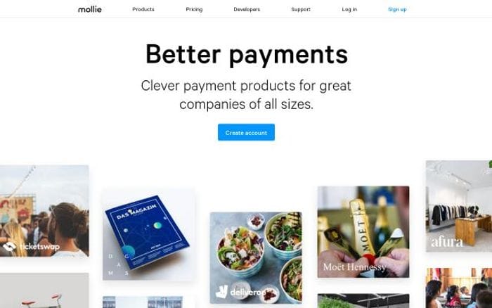 Mollie website preview